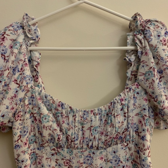 Evernew Alexandra Pintuck Floral Dress Midaxi - Picture 4 of 7